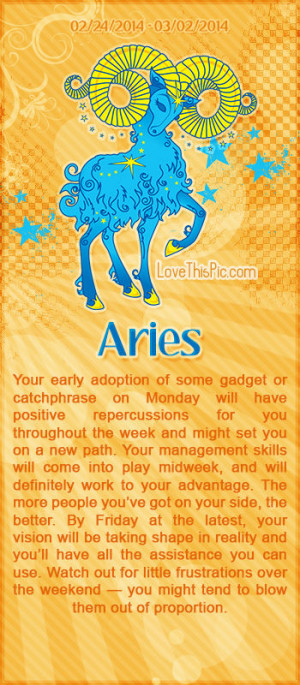 Aries Horoscope Quotes