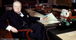 You get the feeling Winston Churchill was brilliant and capable ...