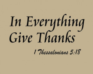 ... Give Thanks Wall Decal Bible Scripture Sticker Christian Quote Home