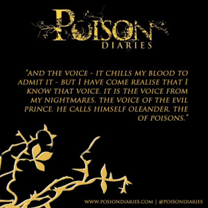 Quotes from ‘The Poison Diaries’…