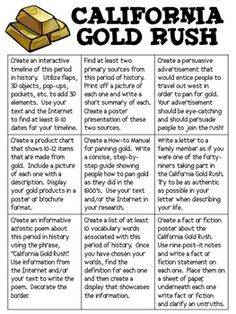 ... to use when studying the Californi Gold Rush! A great way to ge