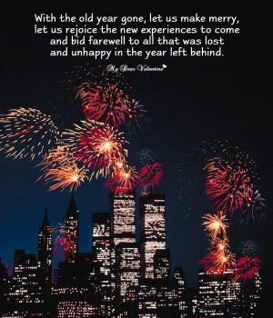 New Year Picture Quotes - Wishes bid farewell
