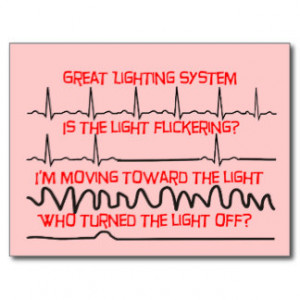Cardiac Lighting System --Cardiac Nurse Gifts Post Cards