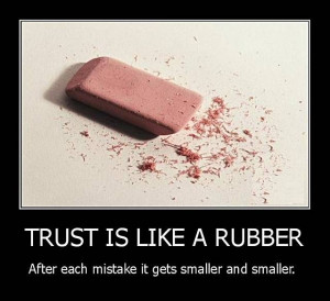 Trust is Like A Rubber