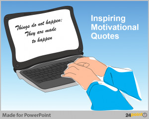 Inspiring Motivational Quotes - PowerPoint Infographic Slide