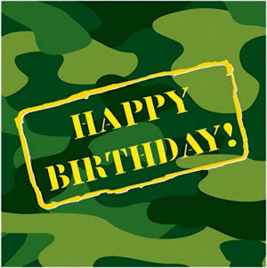 Army Party Supplies - Camoflauge 
