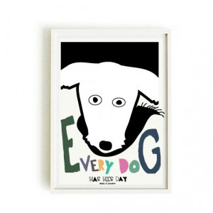 DOG quote poster 2 -DOG poster- art print by nicemiceforyou
