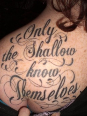 ... and his quotes make for some of the most sarcastic literary tattoos