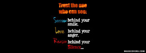 Trust the one who can see... fb timeline cover