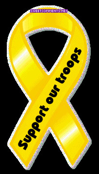 Yellow Ribbon Support Our Troops Tumblr gif