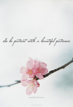 patience quran 70 5 text so be patient with a beautiful patience ...
