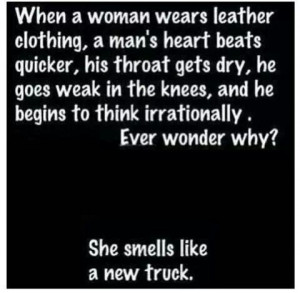 She smells like a truck