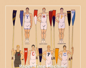 College Crews ROWING Ivy League Dig itally Remastered Fine Art Print ...