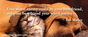 Enemy Could Be Your Best Friend, And Your Best Friend Your Worst Enemy ...