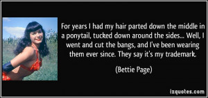 More Bettie Page Quotes