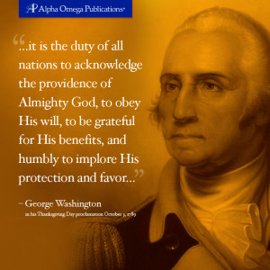 ... George Washington on October 3, 1789, to learn more about the godly