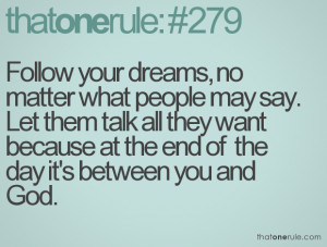 Following Your Dreams Quotes Tumblr