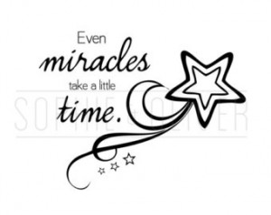 Cinderella Quote Miracles take Time Print Illustration Baby Teen Room ...