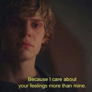 ... quotes, mad, quote, quotes, sad, serial, so cute, tate langdon, text