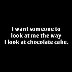 boy, cake, chocolate, girl, look, love, someone, way