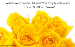 Send this flowers to make your friend feel better.