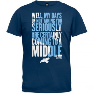 with this dark blue t-shirt from Firefly, with Captain Mal's quote ...