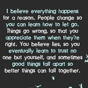 Everything has a reason