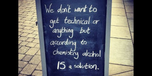 Technically, alcohol is a solution (fouadhammoud via Instagram)
