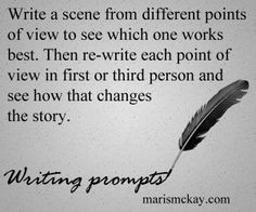 Write a scene from different points of view to see which one works ...