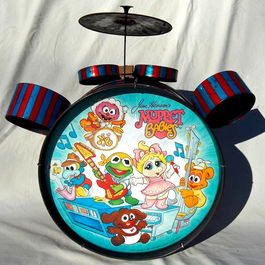 animal muppets drum set