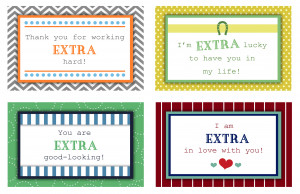 Extra Love Notes- a free printable from Darling Doodles