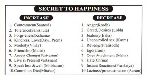 Recipe: Secret to happiness