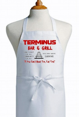 Terminus Bar & Grill Walking Dead Apron