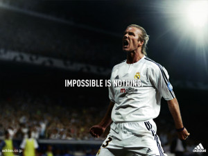 Motivational Wallpapers Adidas Impossible is nothing David Bekham