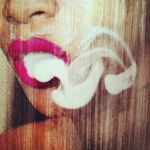 Rihanna smoke lips Smoking RiRi