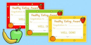 Twinkl Resources >> Healthy Eating Award Certificate >> Classroom ...
