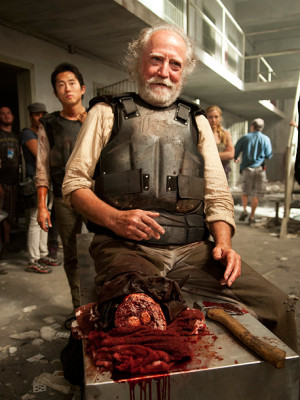 Hershel already lost a leg to the walkers. That earns him at least one ...