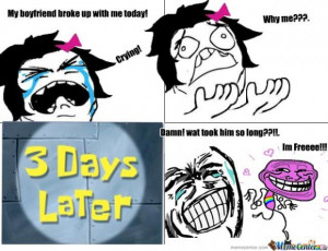 Typical breakup meme