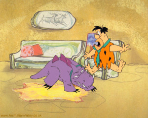 The Flintstones Fred Flintstone Production Cel
