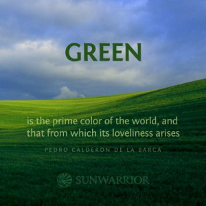 Green is the prime color of the world.