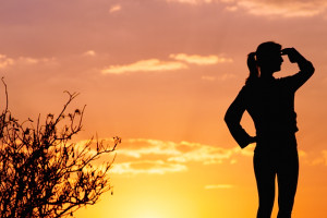 Woman Looking into the Distance