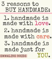 Reasons to Buy Handmade #love More