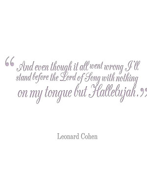 Leonard Cohen quotes. Made with quotescover.com ///// from Leonard ...