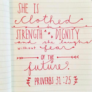proverbs 31:25 she is clothed in strength and dignity and she laughs ...