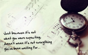 Just because it's not what you were expecting, doesn't mean it's not ...