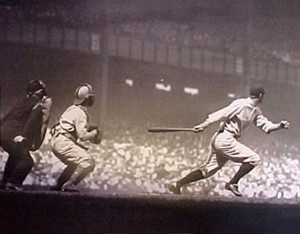 Earle Combs hitting @ Yankee Stadium September 9, 1928