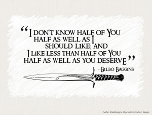 One of my favorite Lord of the Rings quotes :P