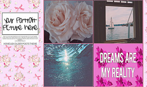 girly pink cute tumblr theme
