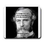 William James Life and Change Mousepad