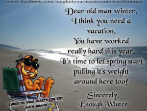 Dear Old Man Winter